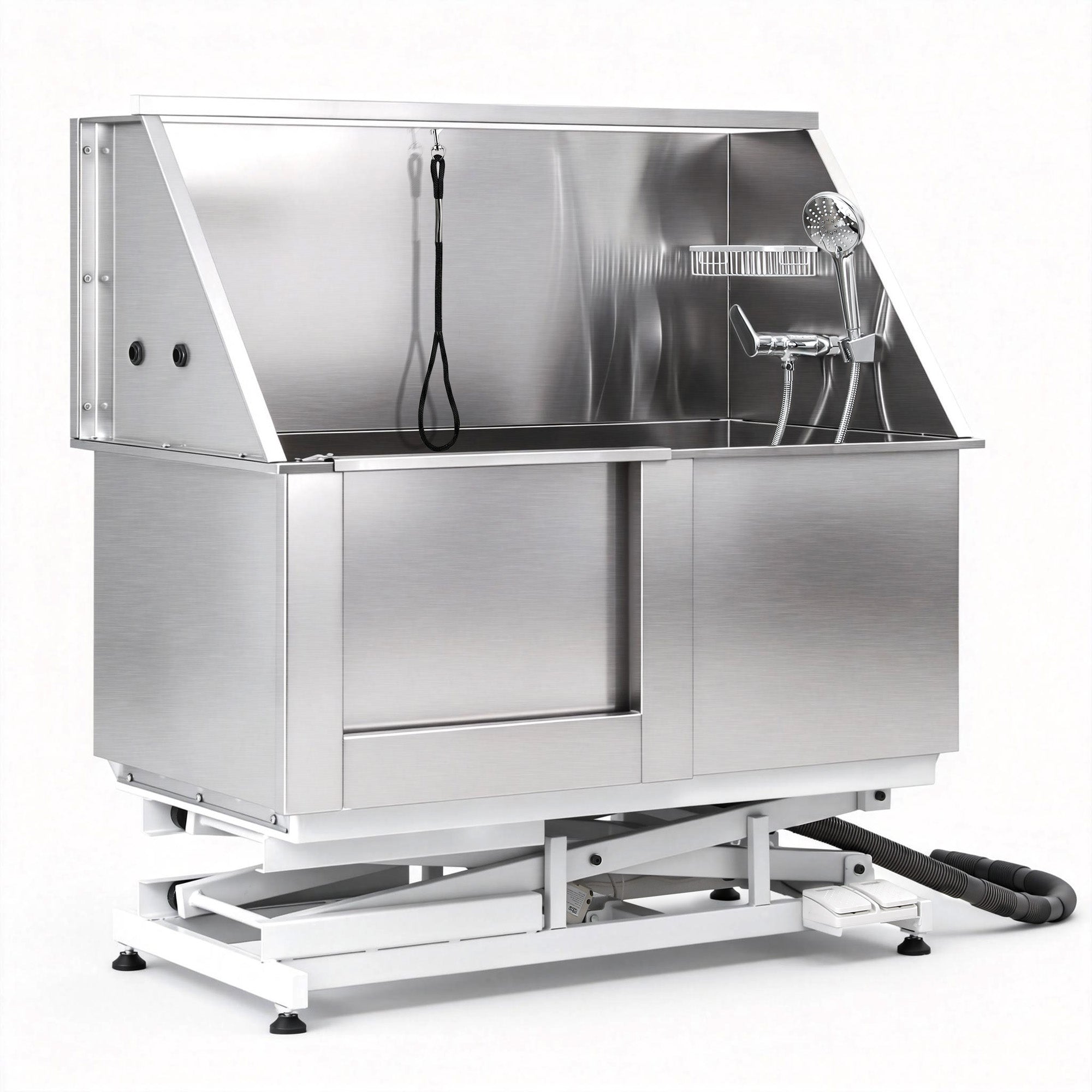 Dog Bath Tubs Stainless Steel Grooming Station 150kg Lift Adjustable