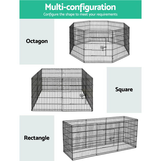 2X30" 8 Panel Pet Dog Playpen Cage Fence Play | Paypal