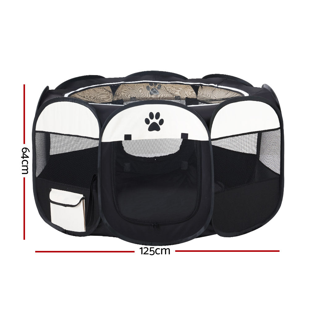 Pet Dog Playpen Enclosure Crate 8 Panel Play Pen Tent Bag Puppy Fence 2Xl