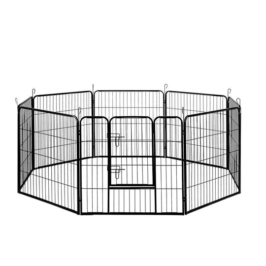 i.Pet 8 Panel Pet Dog Playpen Puppy Exercise Cage Enclosure Fence Play Pen 80x80cm, Dog Playpens & Gates