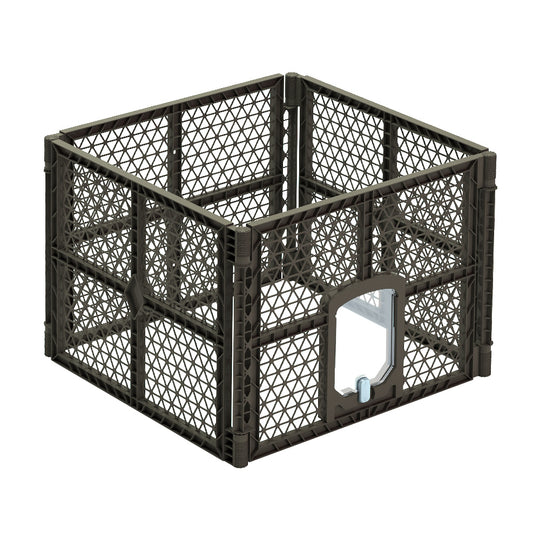 Pet Dog Playpen Enclosure 4 Panel Fence Puppy Cage Plastic Play Pen Fold - Dog Playpens & Gates