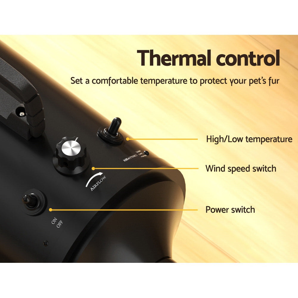 Pet Cleaning Supplies - Pet Hair Dryer Dog Cat Grooming Speed Blower Hairdryer Heater Low Noise