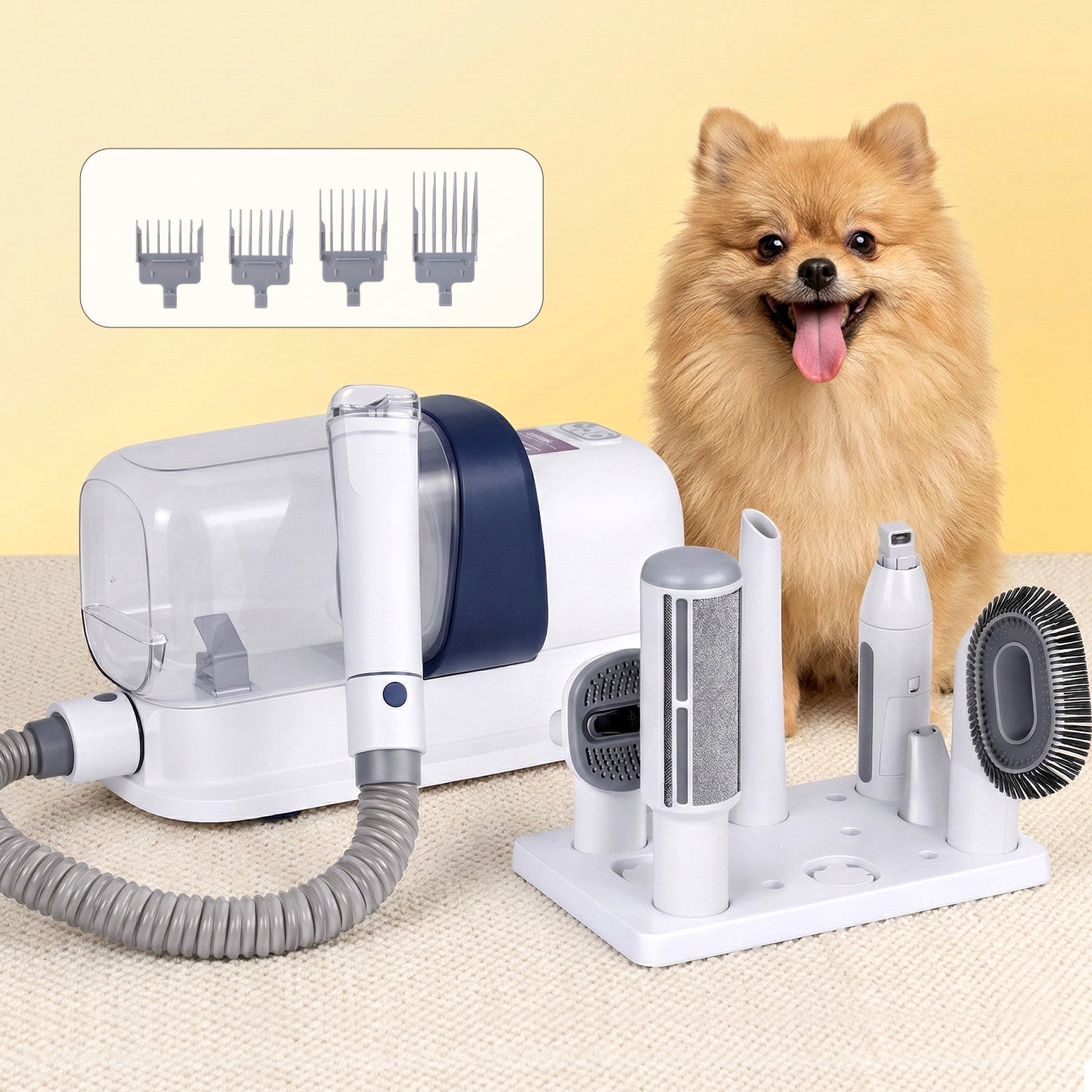 Pet Grooming Kit Vacuum Dog Cat Hair Dryer Remover Clipper Brushes Cleaning with Pet Grooming Supplies