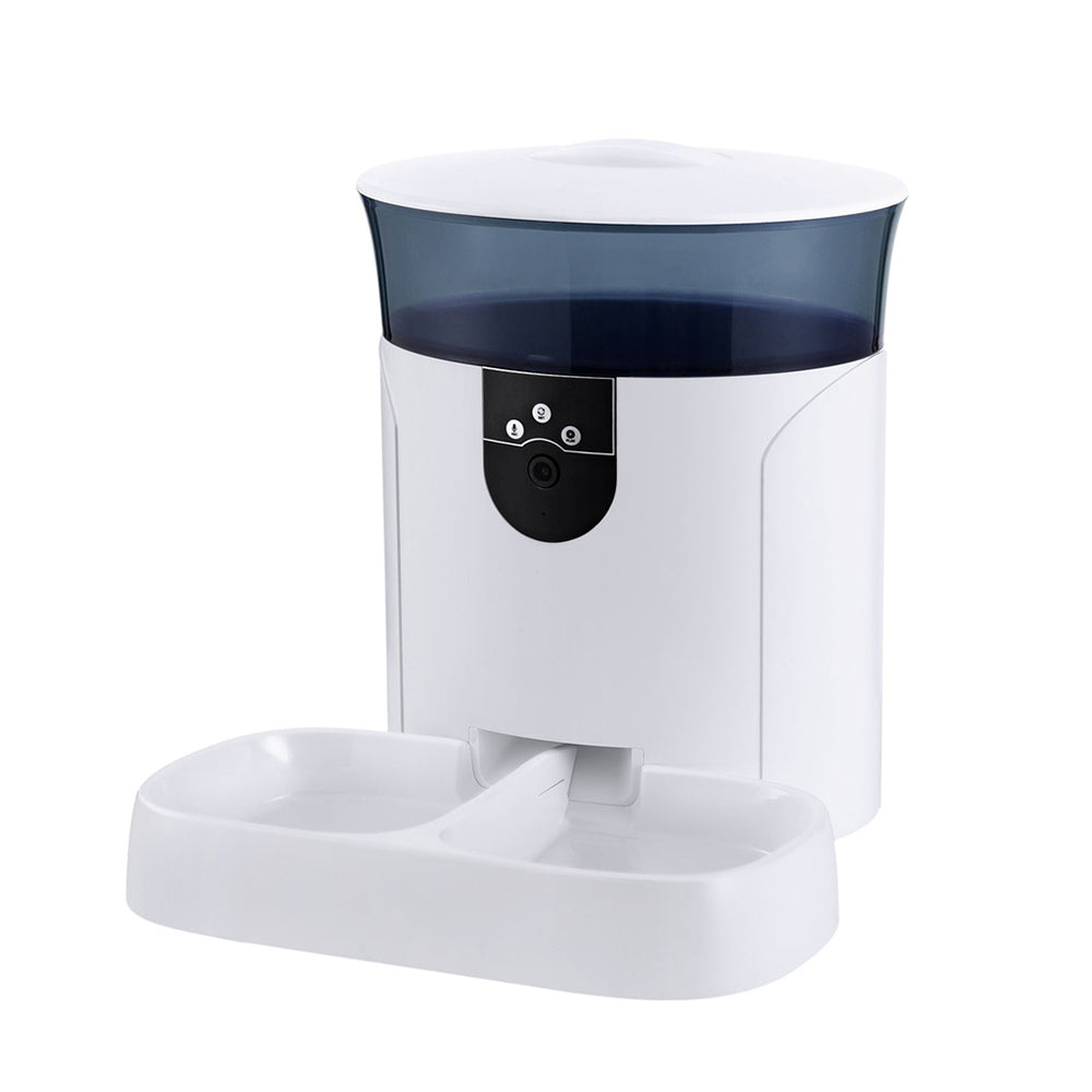 Automatic Pet Feeder Dog Cat Camera Wifi Smart Food Dispenser Timer with Dog Bowls, Feeders & Waterers