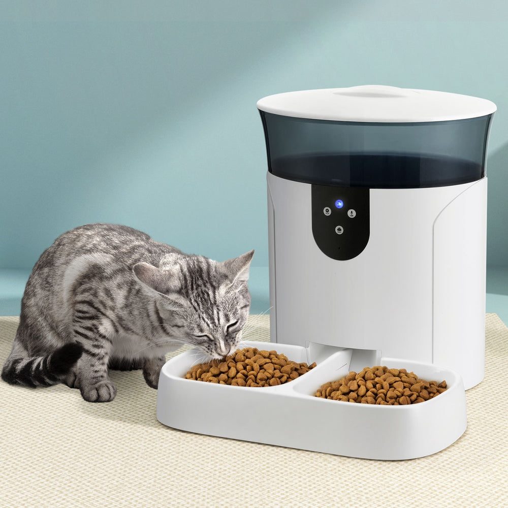 Automatic Pet Feeder Dog Cat Wifi 7L Auto Smart Food Dispenser Timer Feed, Dog Bowls, Feeders & Waterers