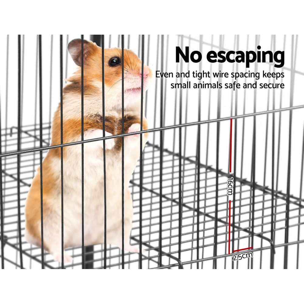 4 Level Rabbit Cage Bird Ferret Parrot Aviary Cat Hamster Castor 142cm