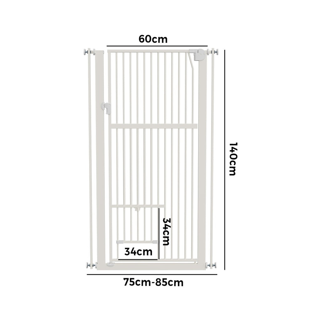 Retractable Pet Gate 143cm Walk Through Door | Simpledeals