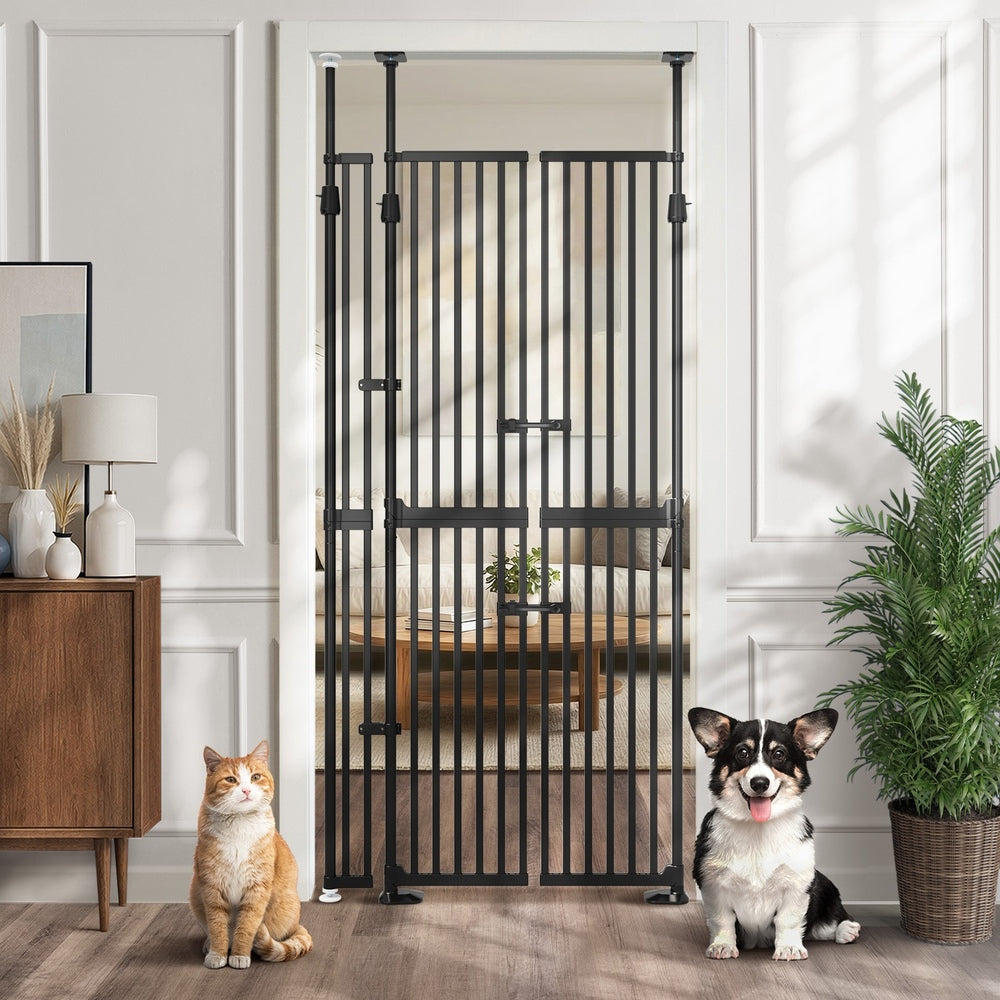 Retractable Pet Gate Extra Tall 190-264cm | Simpledeals