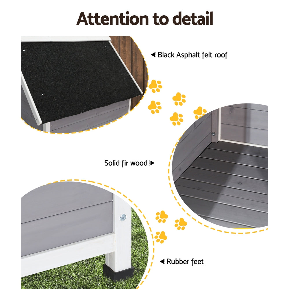 Large Dog Kennel Wooden Indoor/Outdoor Weatherproof House