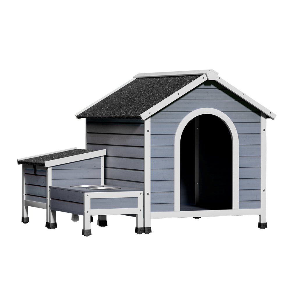 Dog Kennel House Large Wooden Outdoor Pet Kennels Indoor Puppy Cabin | Wooden finish