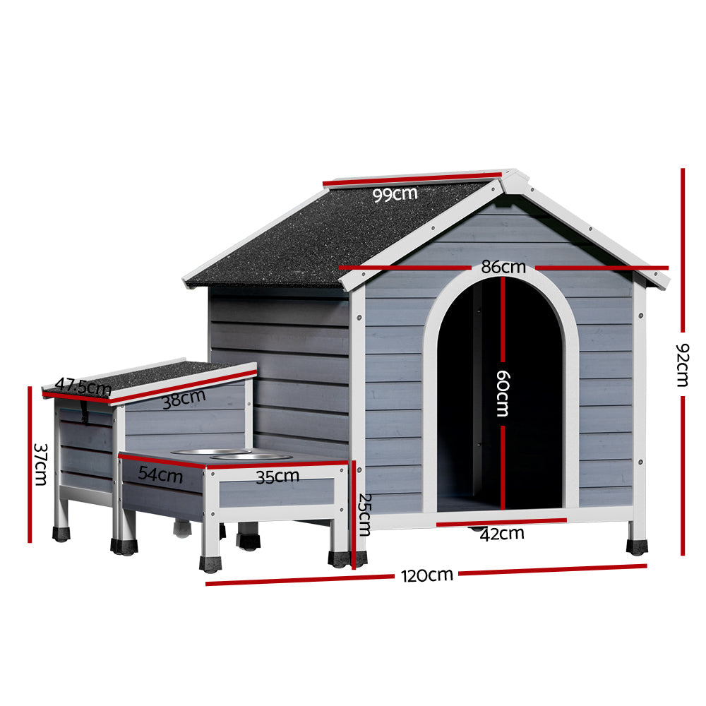 Dog Kennel House Large Wooden Outdoor Pet Kennels Indoor Puppy Cabin, Dog Kennels