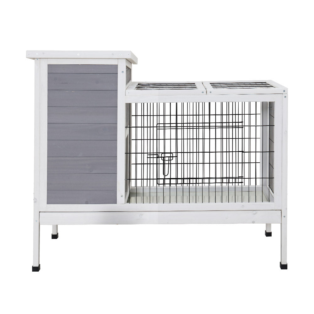 Wooden Chicken Coop Rabbit Hutch Large Outdoor Cage 97cm