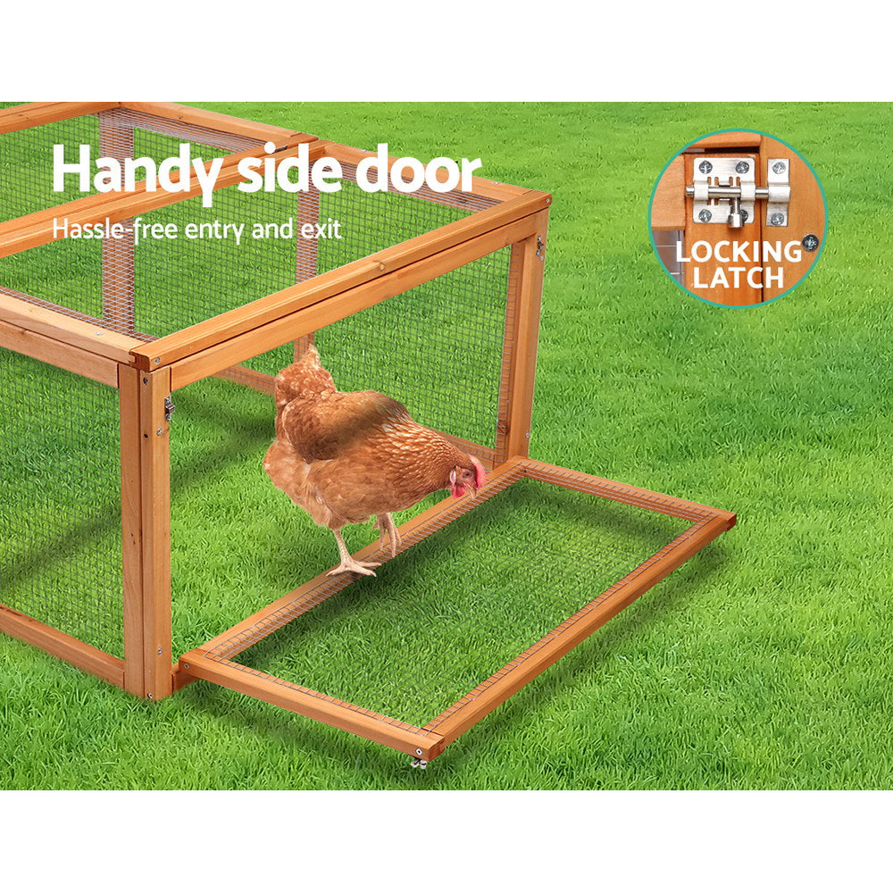 Xl Chicken Coop Rabbit Hutch 180Cm Wooden House With Run
