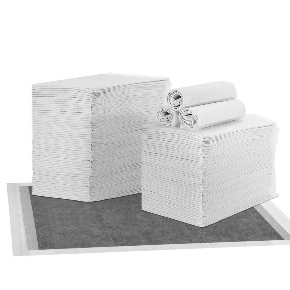 Grey colour - Pet Training Pads 400Pcs 60X60Cm Puppy Dog Toilet Pee Indoor Super Absorbent Grey