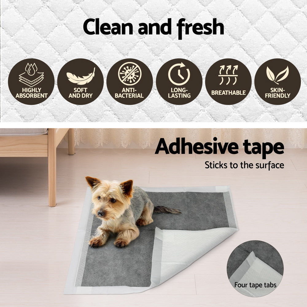 Pet Training Pads 400Pcs 60X60Cm Puppy Dog Toilet Pee Indoor Super Absorbent Grey | Grey colour
