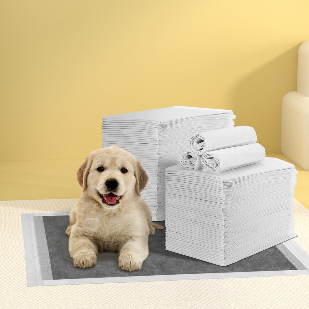 Dog Training Aids - Pet Training Pads 400Pcs 60X60Cm Puppy Dog Toilet Pee Indoor Super Absorbent Grey