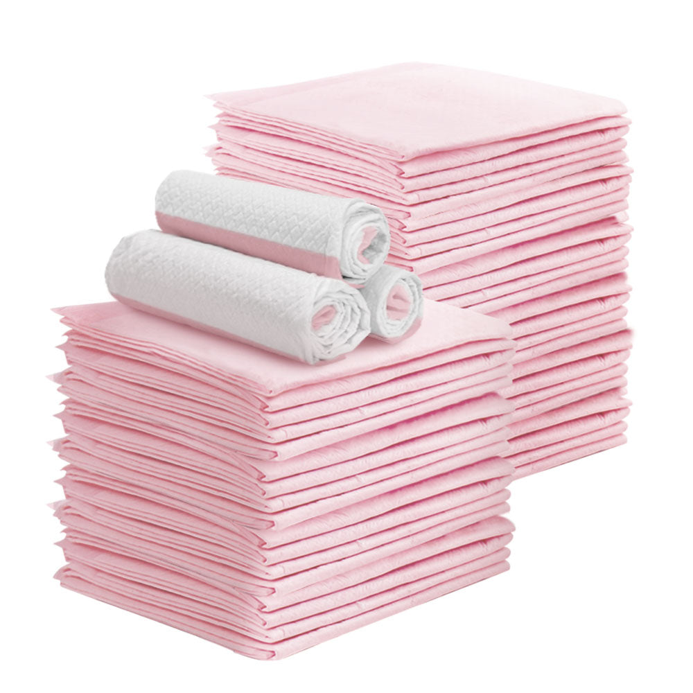 200 Pcs Super Absorbent Pink Pet Training Pads 60x60cm Puppy Puppy Pads