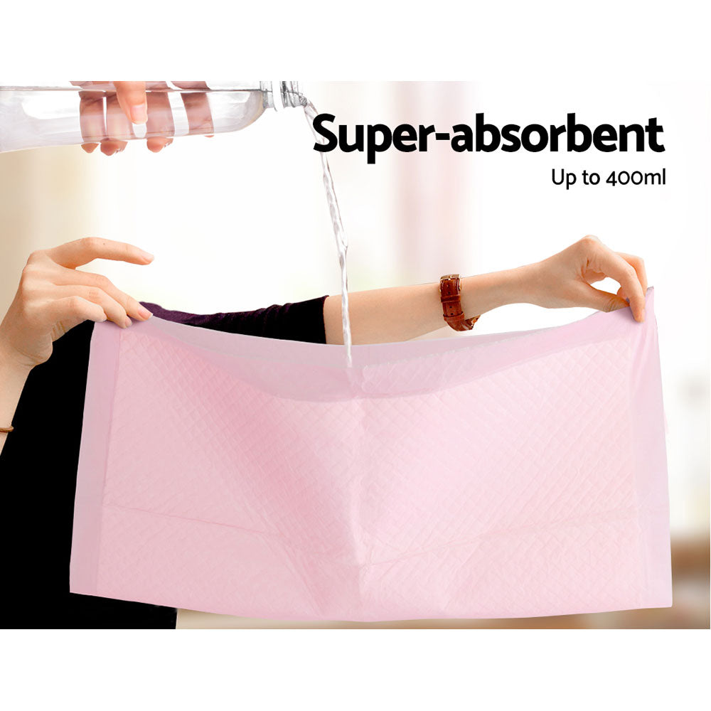 200 Pcs Super Absorbent Pink Pet Training Pads 60x60cm Puppy Puppy Pads