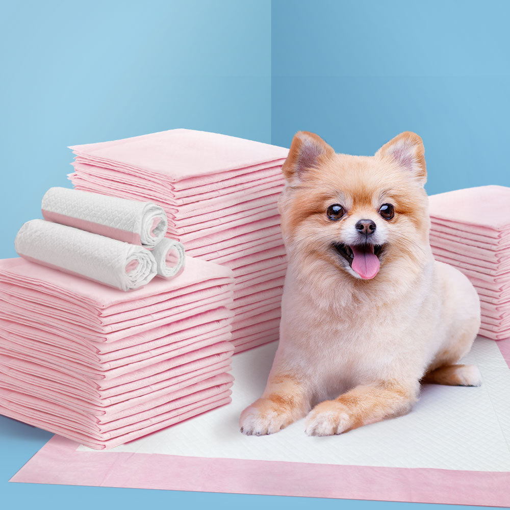 200 Pcs Super Absorbent Pink Pet Training Pads 60x60cm Puppy Puppy Pads