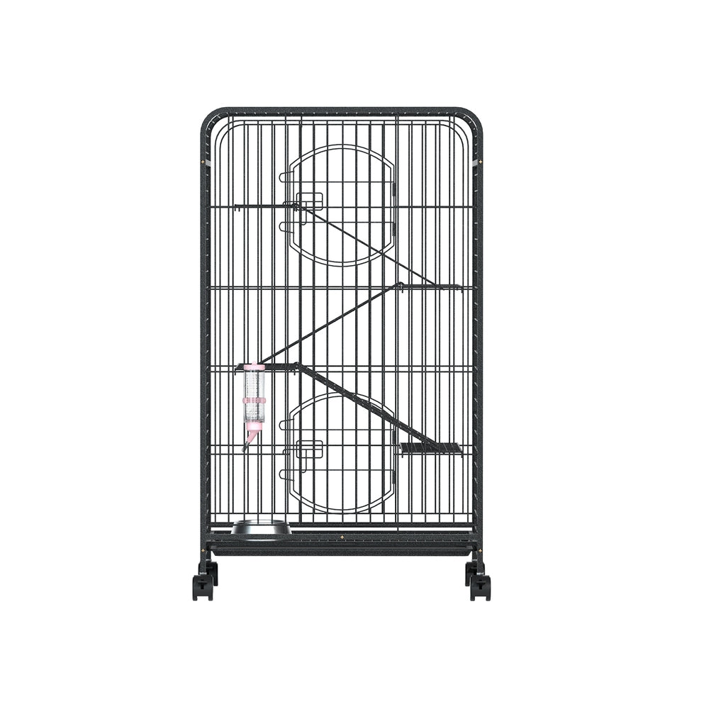 Rabbit Cage Indoor Hutch Guinea Pig Bird Ferret Cat Hamster 110Cm 4 Level, 110Cm