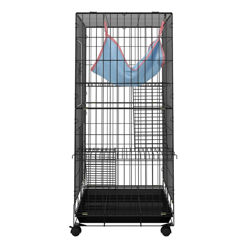 Rabbit Cage 100Cm Hutch 3 Level Indoor Guinea Pig Ferret