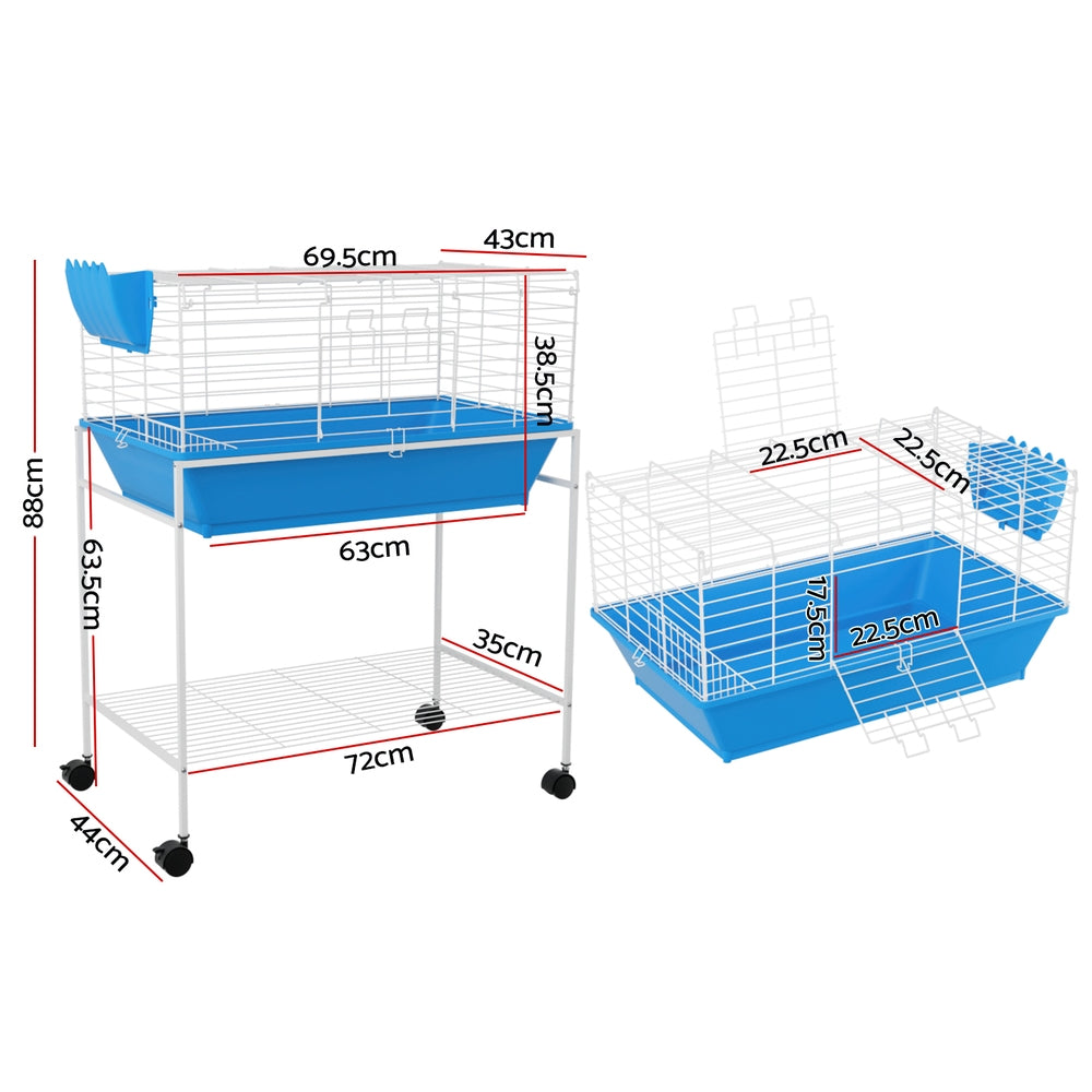 88cm Indoor Rabbit Cage & Guinea Pig Hutch Pet Small Animal Home