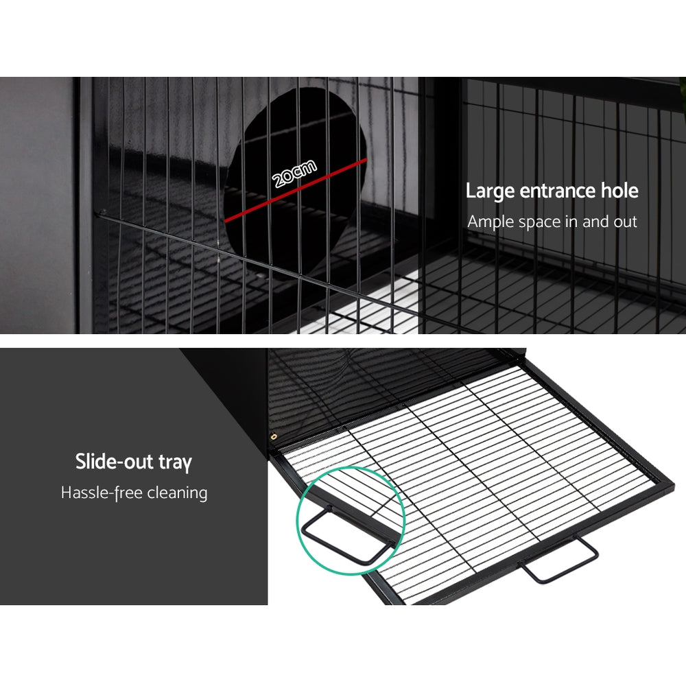 Rabbit Cage Hutch 162X60Cm Enclosure Metal