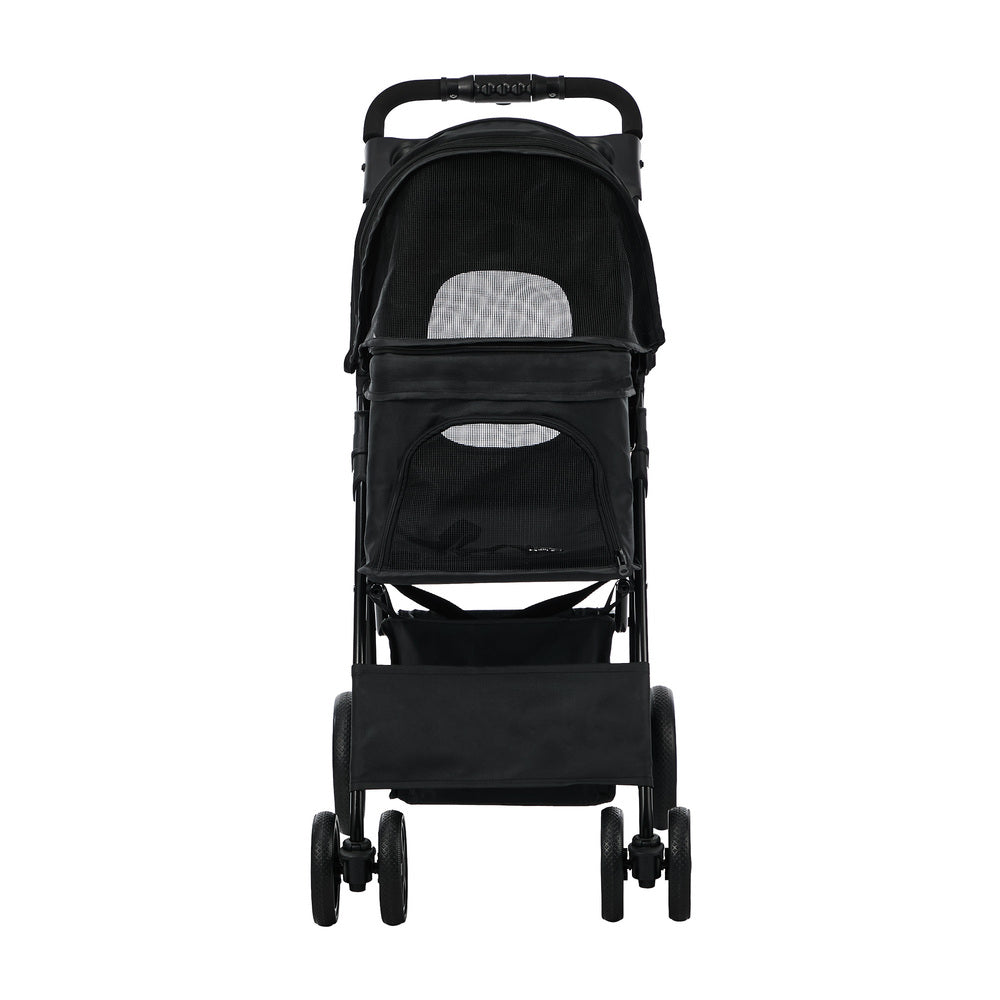 Pet Stroller Foldable Carrier 44x65x100cm