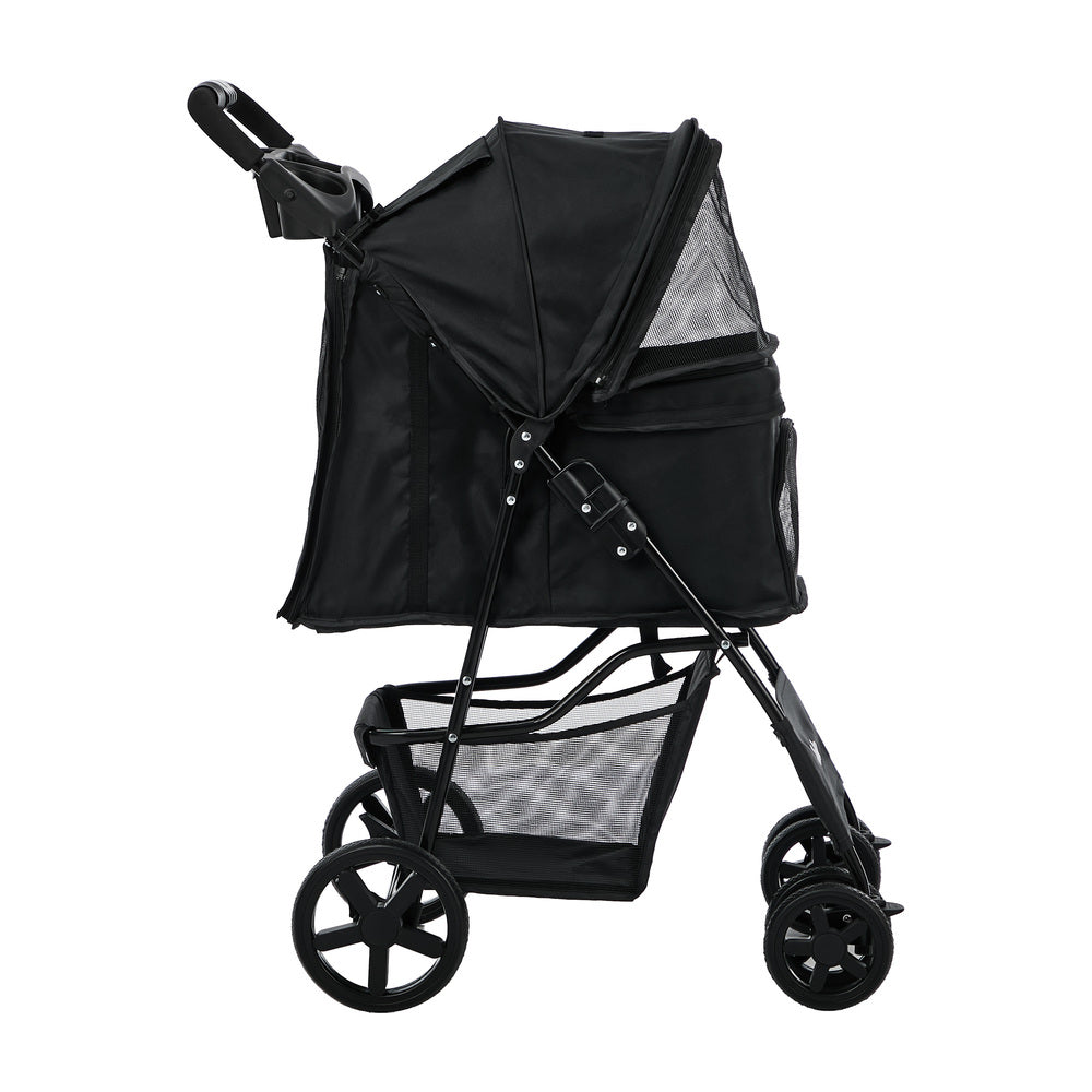 Pet Stroller Foldable Carrier 44x65x100cm