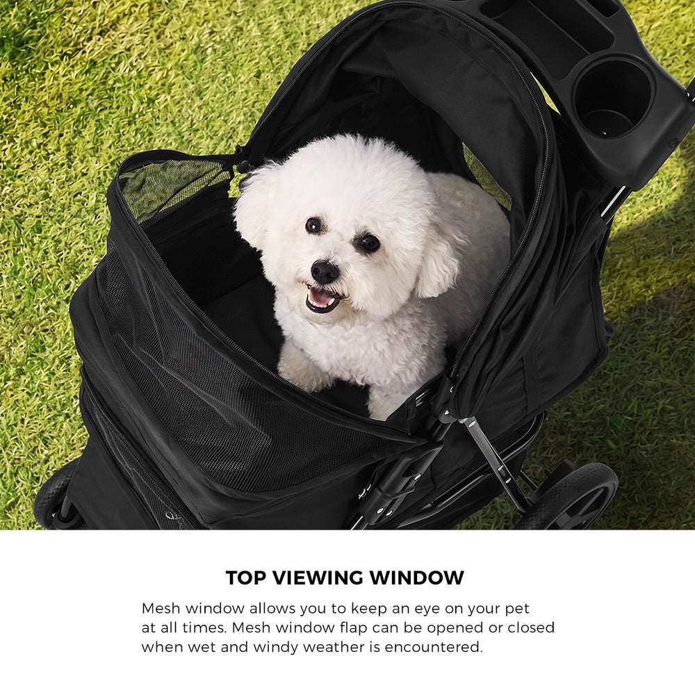 Pet Stroller Foldable Carrier 44x65x100cm