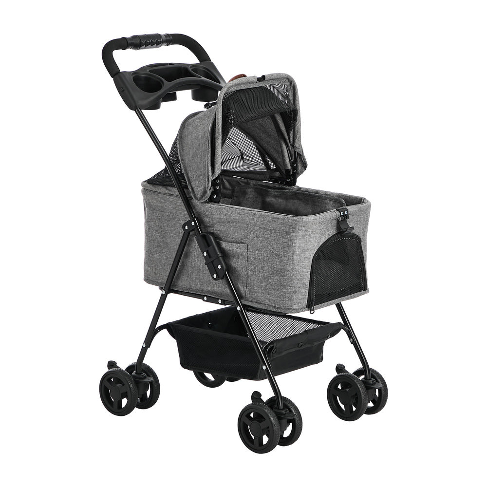 Pet Stroller Foldable Pram 45x58x95cm