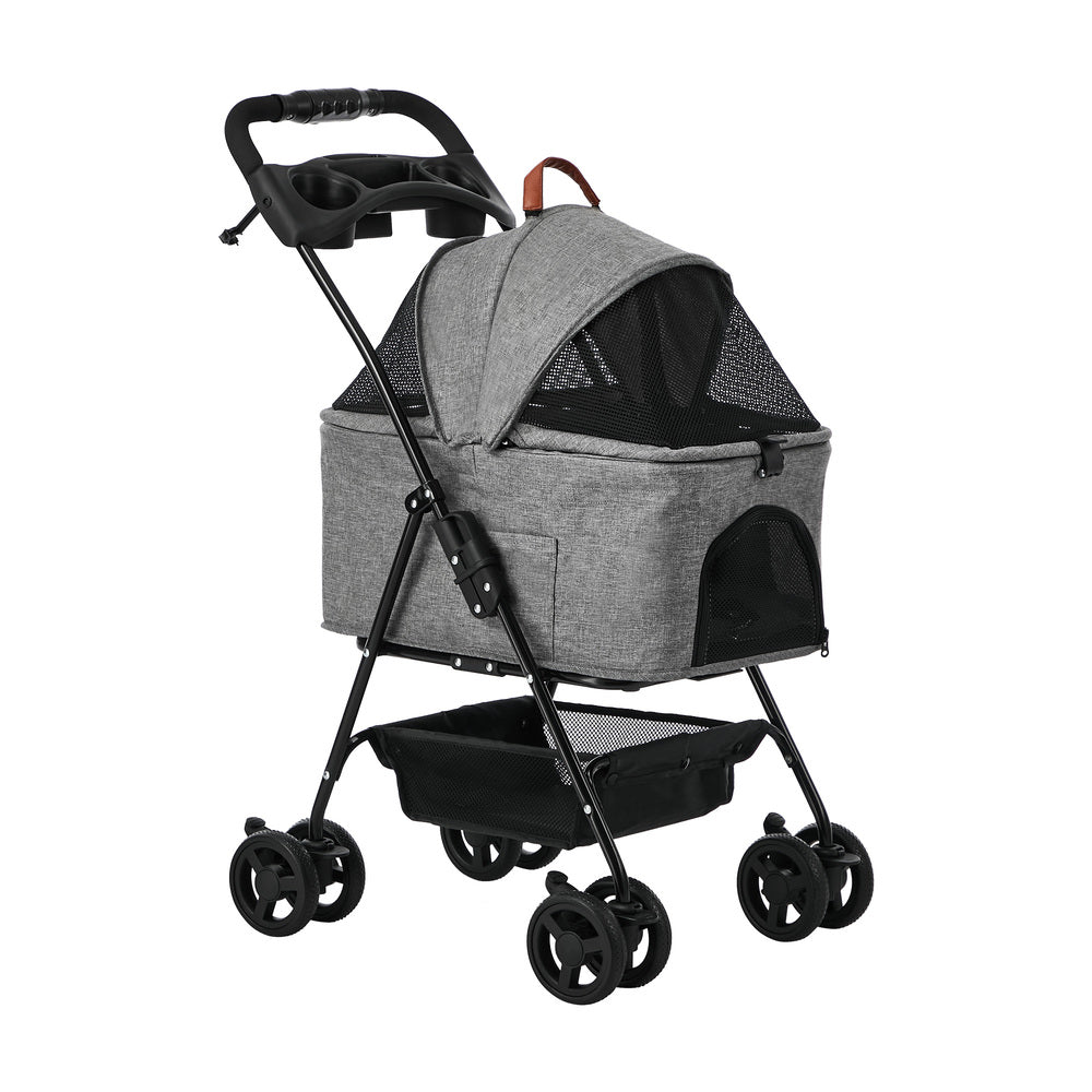 Pet Stroller Foldable Pram 45x58x95cm