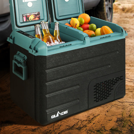 50L Portable Fridge Freezer Cooler Camping 12V/24V/240V Caravan with Camping Appliances