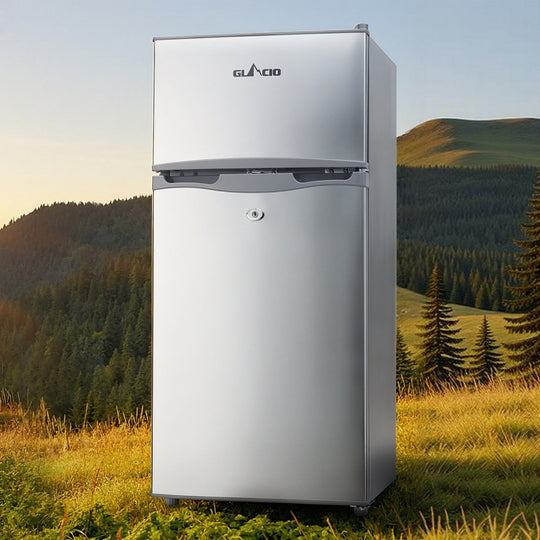 100L Portable Fridge Freezer Bar Upright Camping Caravan with Camping Appliances