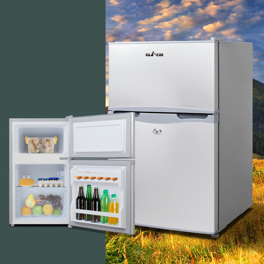 65L Portable Fridge Freezer Upright for Camping Caravan or Bar