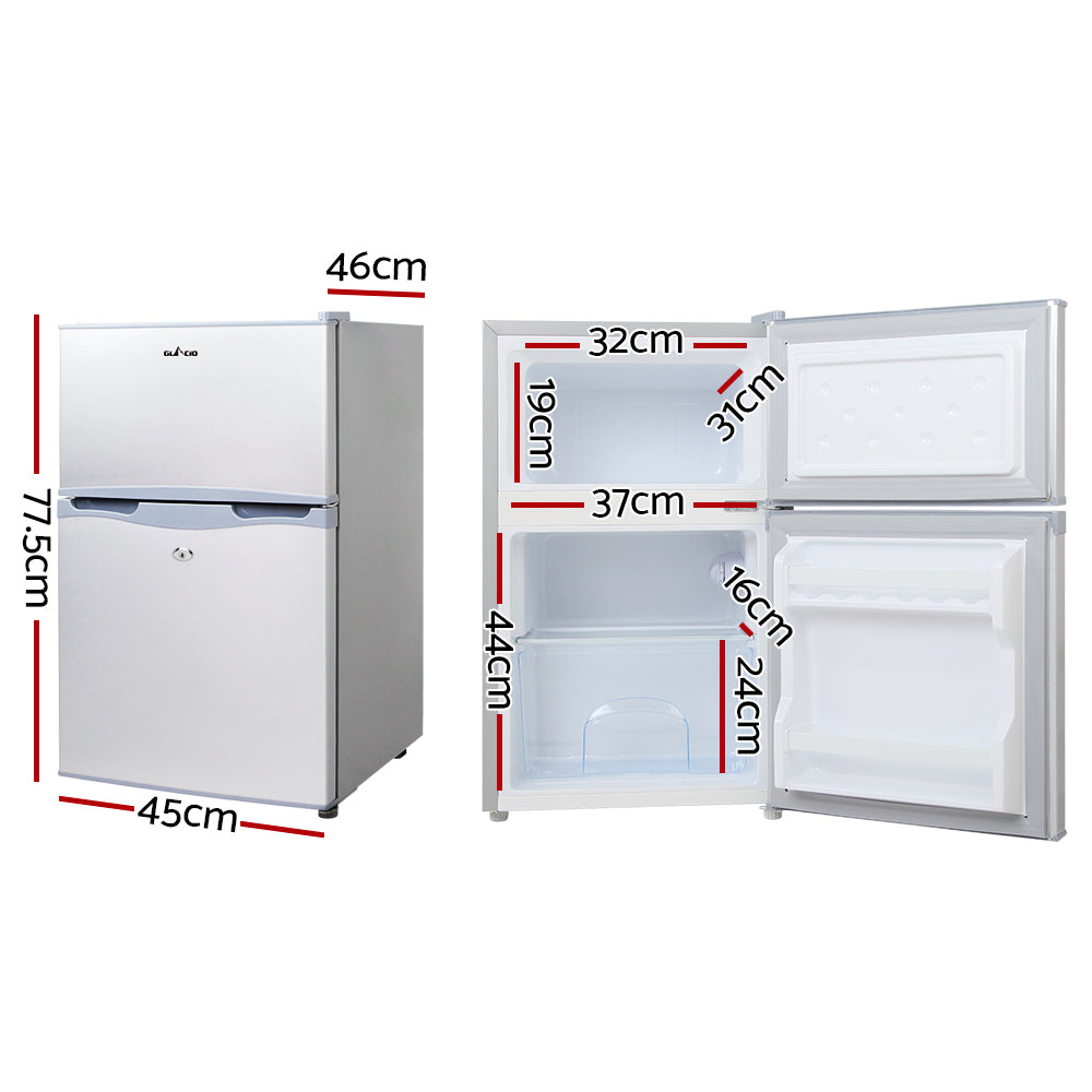 65L Portable Fridge Freezer Upright for Camping Caravan or Bar
