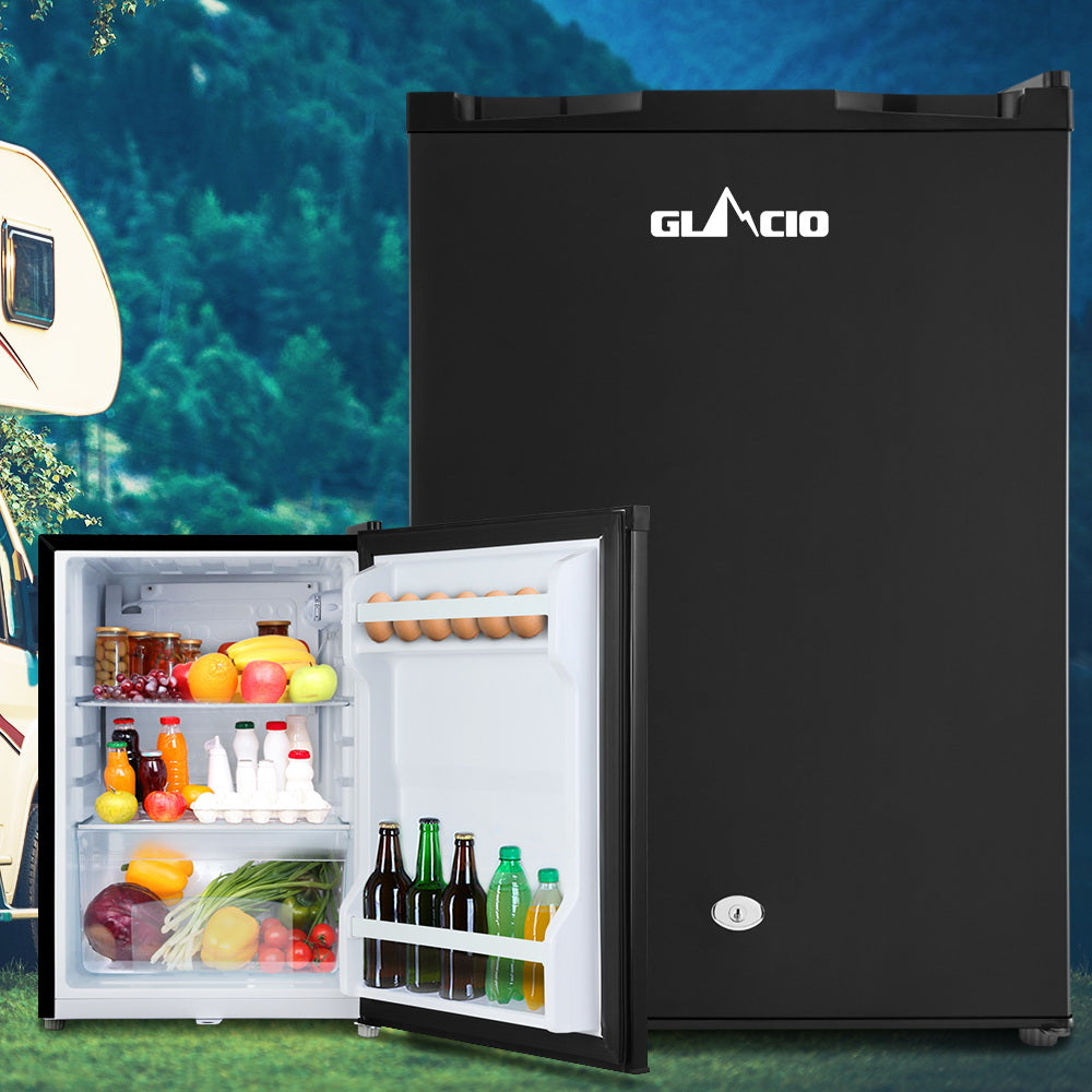 80L Portable Fridge Freezer Upright for Camping and Caravan