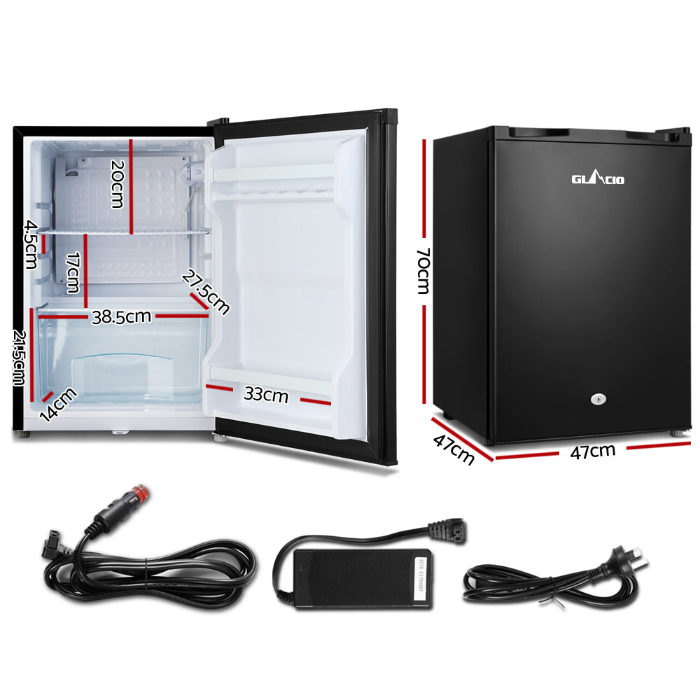 80L Portable Fridge Freezer Upright for Camping and Caravan