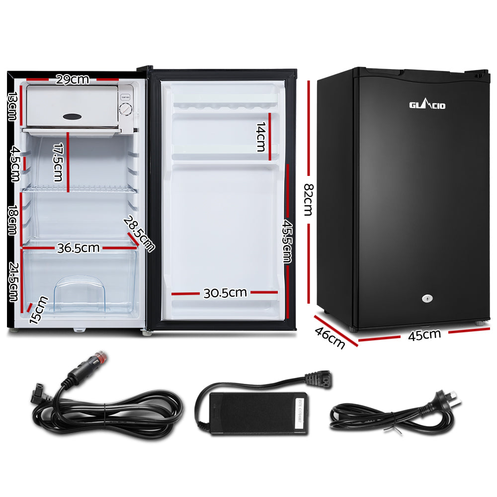 95L Portable Fridge Freezer Upright for Camping and Caravan