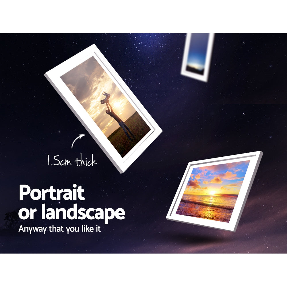 30pcs Photo Frame Set Wall Collage White Multi Size Picture Frames 3R–8R Decor
