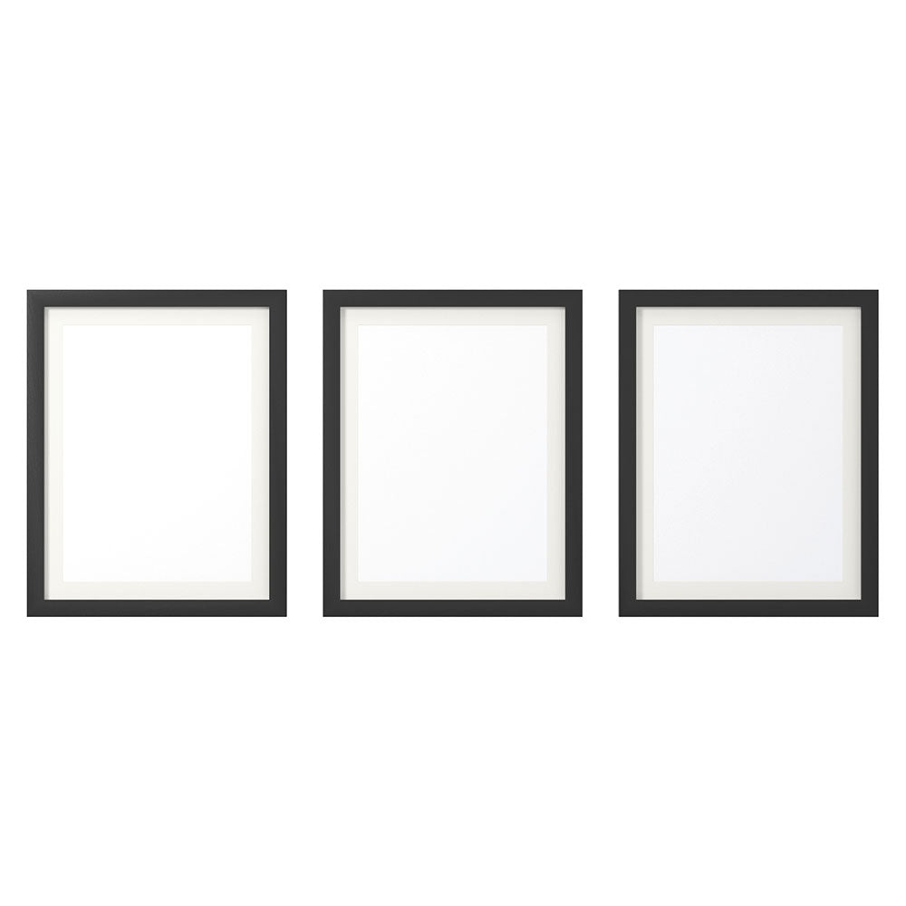 Black colour - Photo Frame 3Pcs Set Black