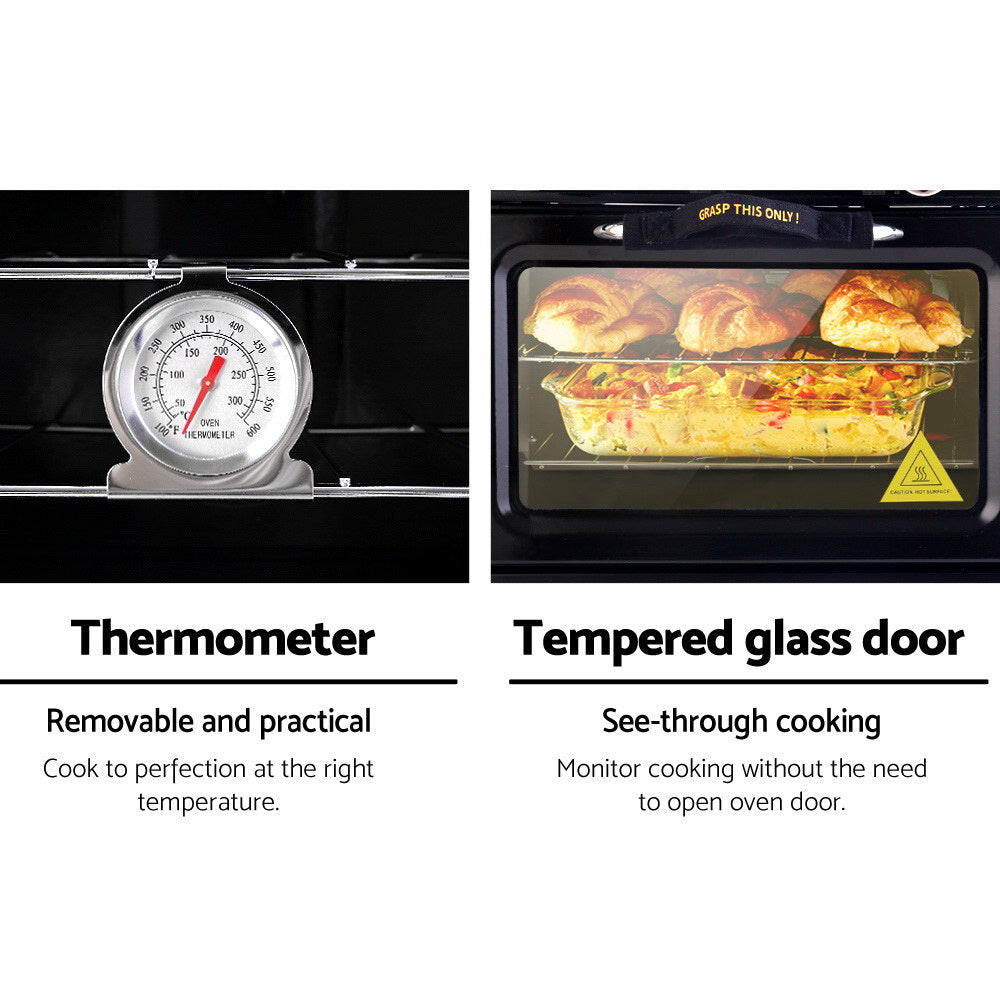 Portable LPG Gas Oven Black Outdoor Camping BBQ Stove Cooker