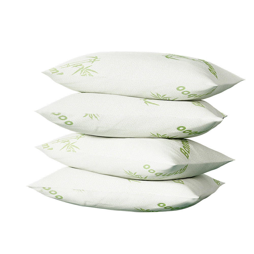 4 Pack Bamboo Pillow Family Hotel | Bamboo finish