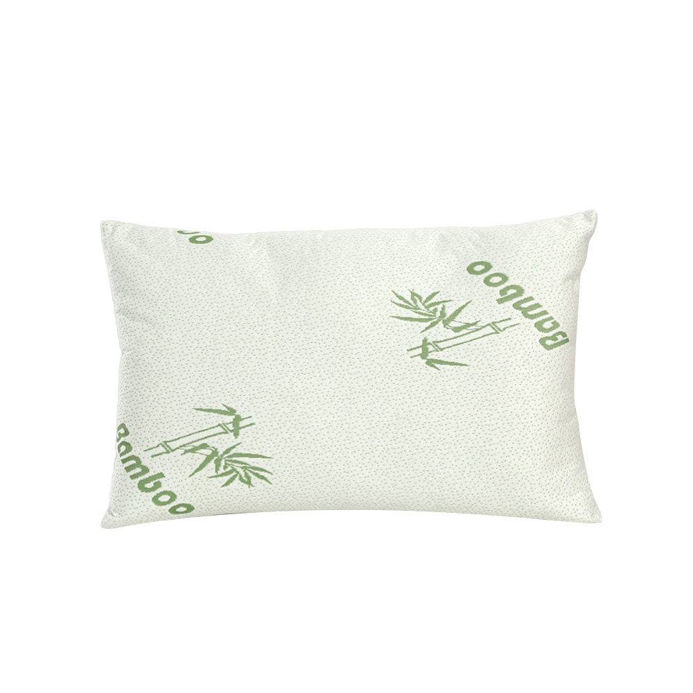 4 Pack Bamboo Pillow Family Hotel, Bamboo finish