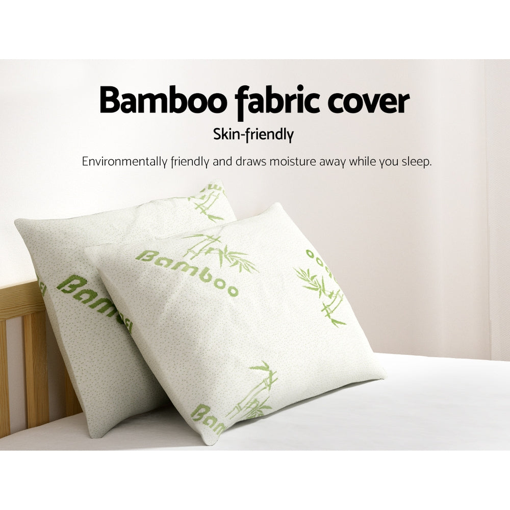Pillows - 4 Pack Bamboo Pillow Family Hotel
