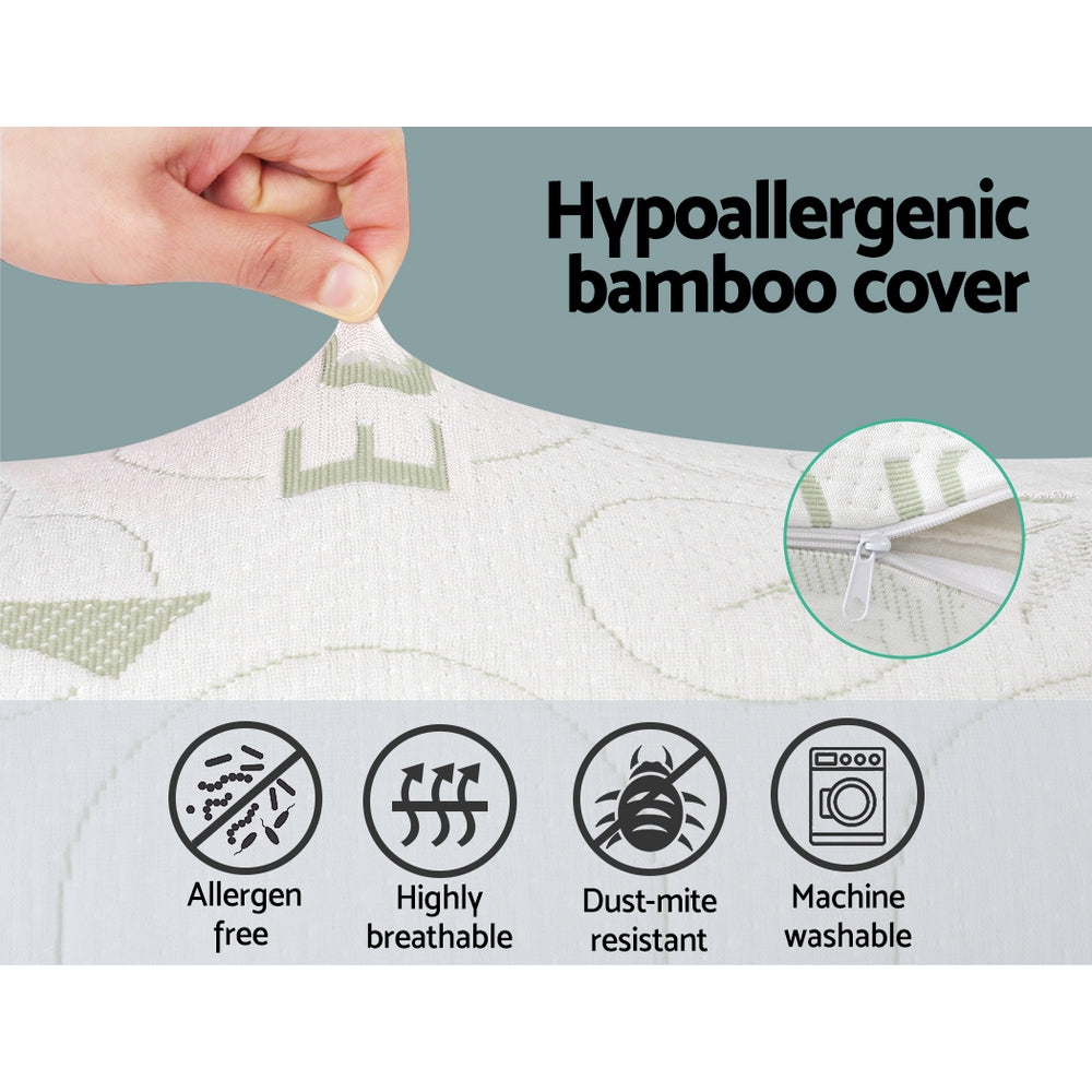 Body Support Pillow Bamboo Cover Comfortable Full Length Support