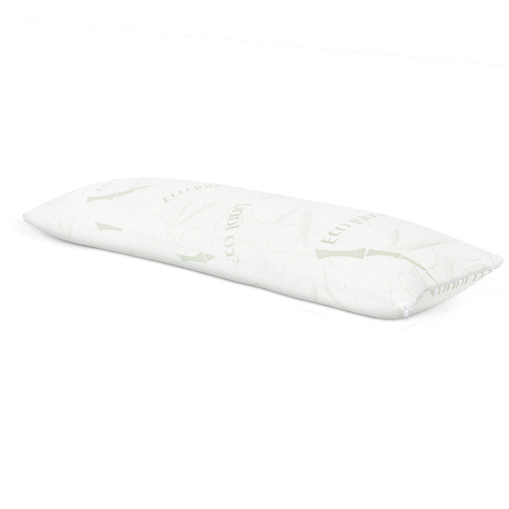 Body Support Pillow Bamboo Cover Comfortable Full Length Support