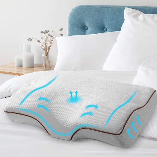 Grey colour - Memory Foam Contour Pillow Grey