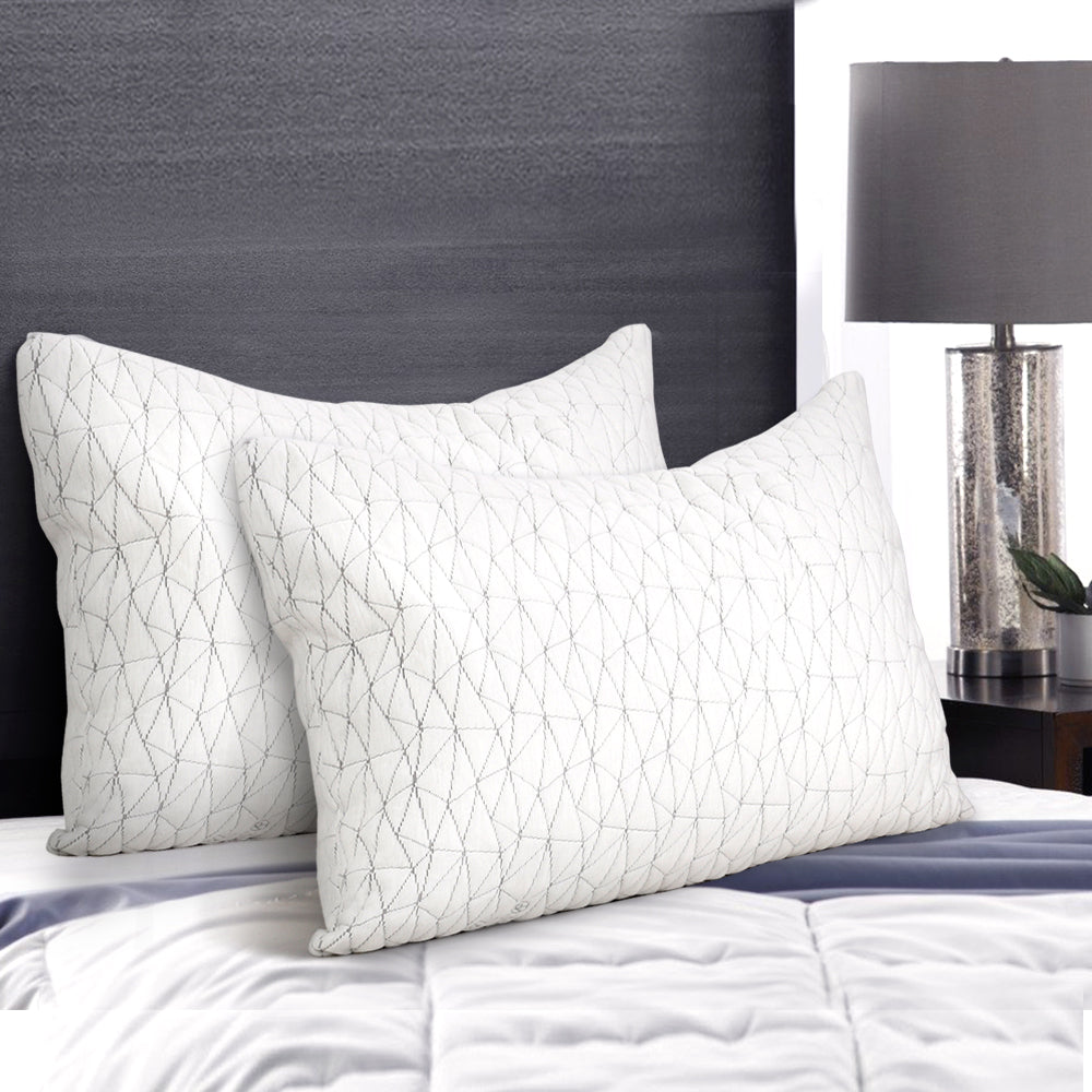 Memory Foam Pillow King Size Twin Pack