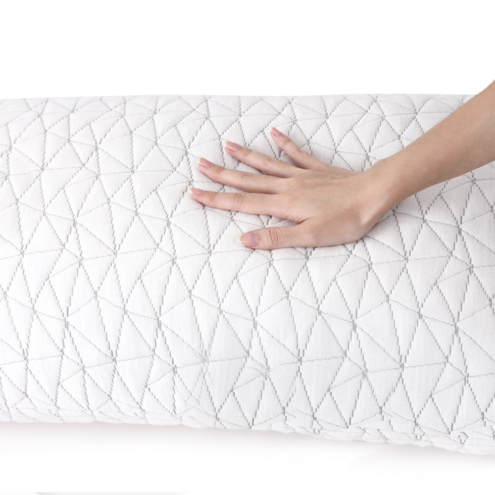 Memory Foam Pillow Twin Pack Gel Infused Neck Support Hypoallergenic Set